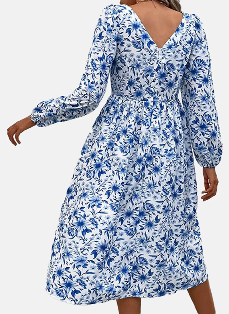 YUNIQEE Floral Squareneck Dress