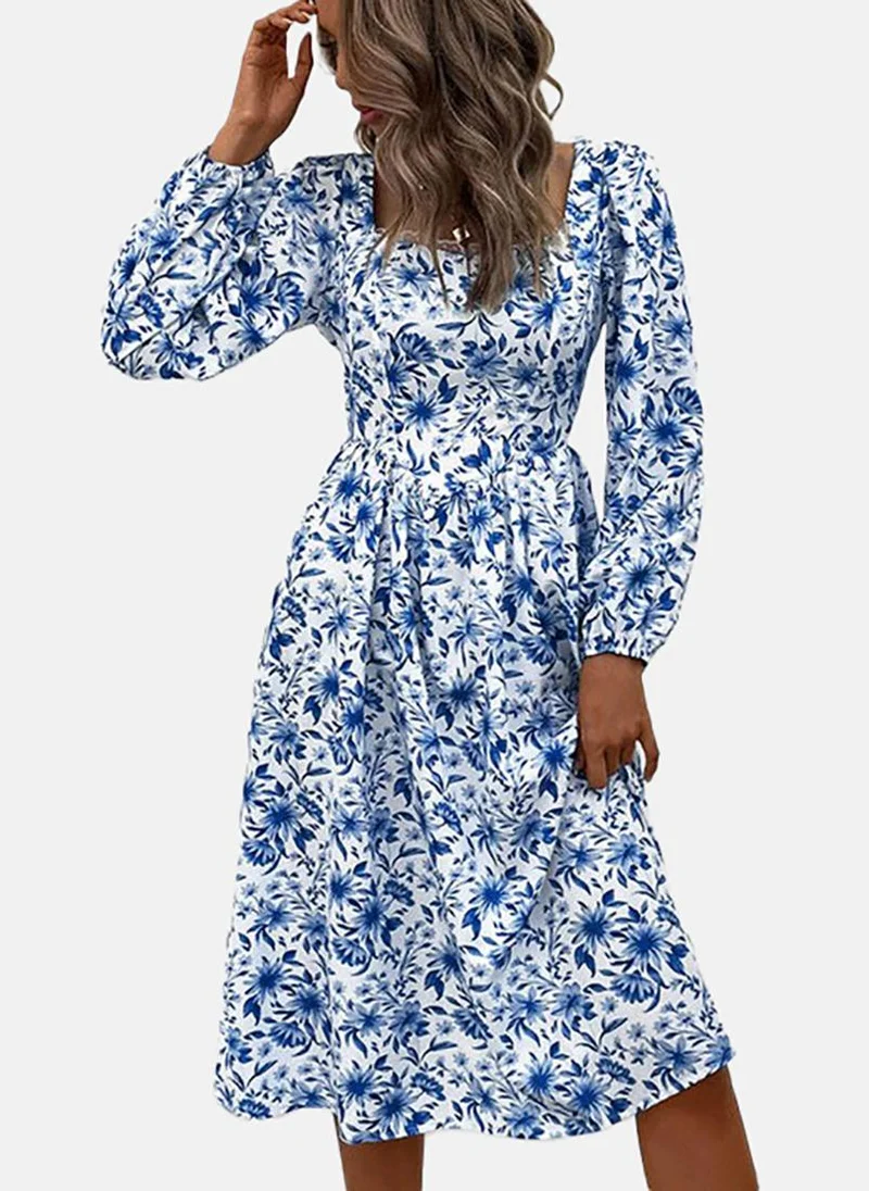 YUNIQEE Floral Squareneck Dress