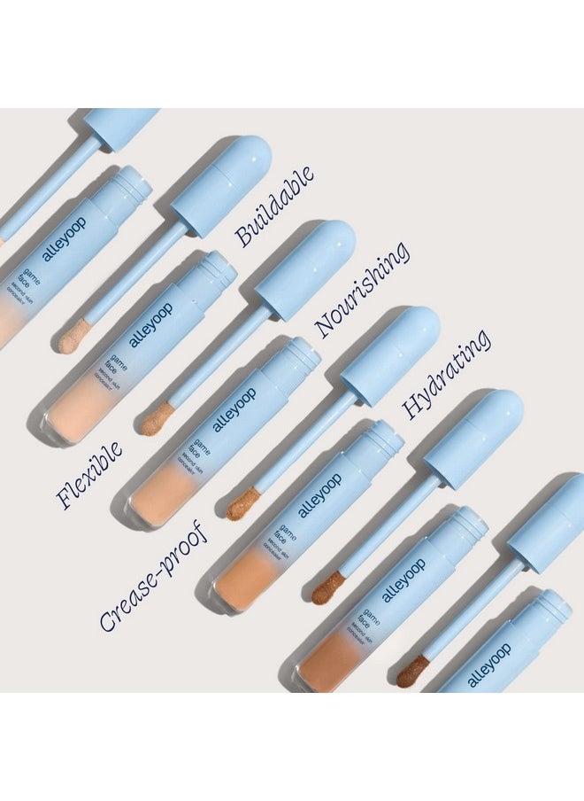 ALLEYOOP Alleyoop Game Face Concealer Makeup, Lightweight to Medium Buildable Coverage Under Eye Concealer, For Blemishes, Crease-proof and Hydrating with Aloe Stem Cell, Smooth Second Skin Finish - Standout  - Image 4