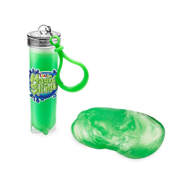 Craze Magic Slime Keychain - Assorted Colors, BPA-Free & Gluten-Free, Fun & Portable, 3+, Size 2.6x2.6x8.6 cm, 25g - Image 1