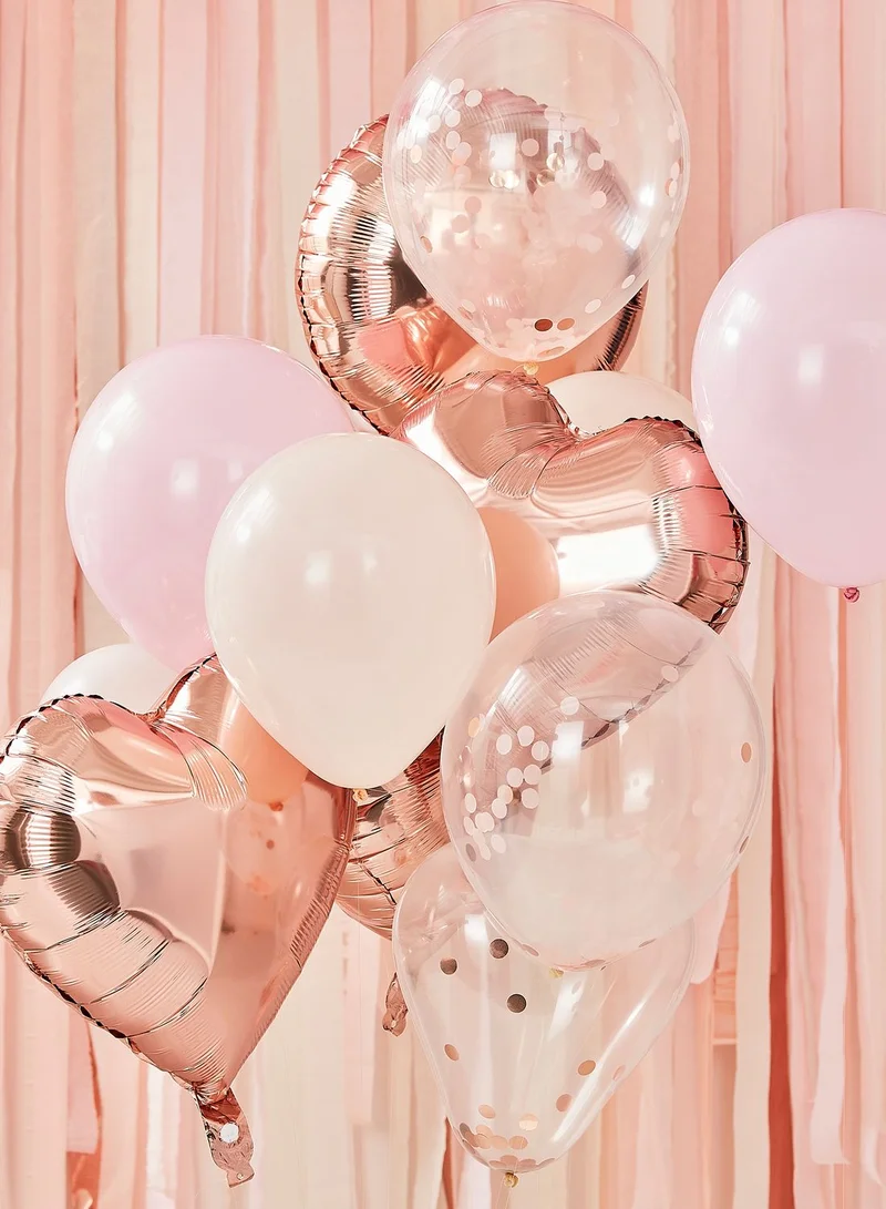 Ginger Ray Rose Gold And Blush Balloon Bundle