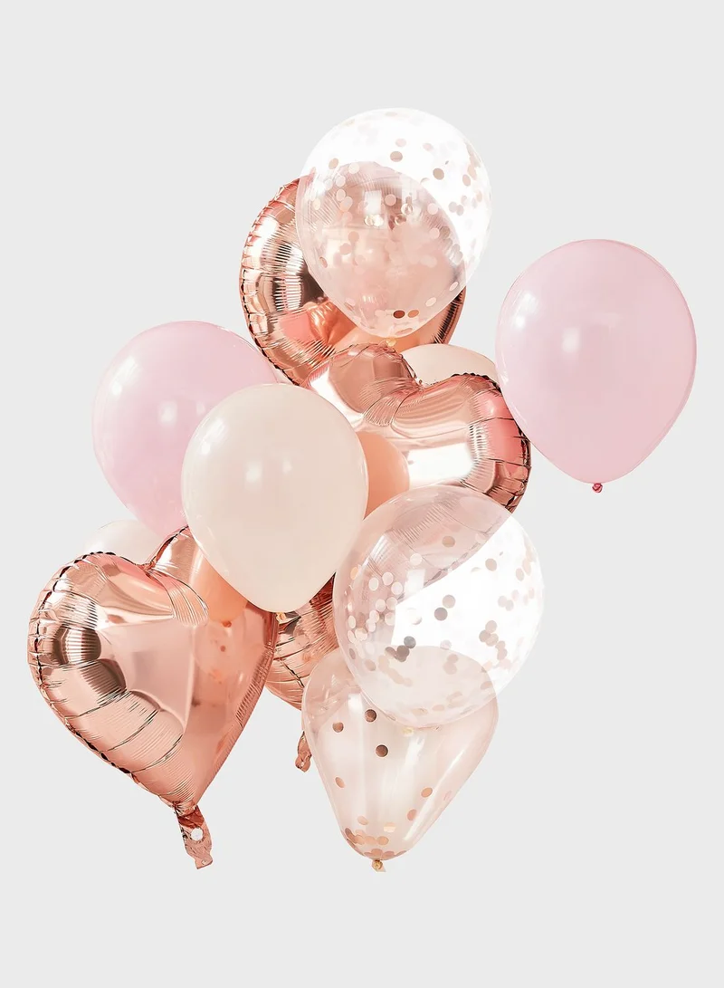 Ginger Ray Rose Gold And Blush Balloon Bundle