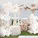 NUTTYBASH Pearl White Balloon Arch Kit Double Stuffed White Clear Balloon Garland Kit for Wedding Birthday Baby Shower Gender Reveal Bridal Engagements Party Decorations - Image 4