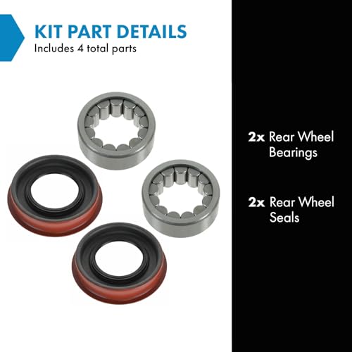 TRQ محمل العجلة وختم خلفي LH & RH زوج لسيارات GM هامر إيسوزو ساب بيك أب - Image 2