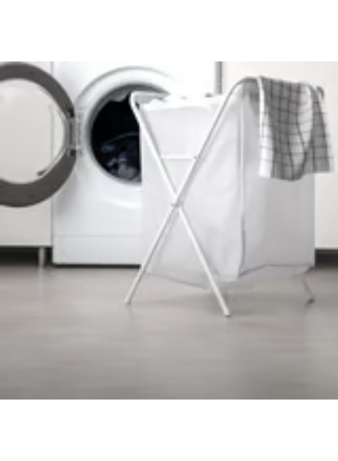 IKEA (イケア) Practical white laundry basket (50 liters) - Image 4