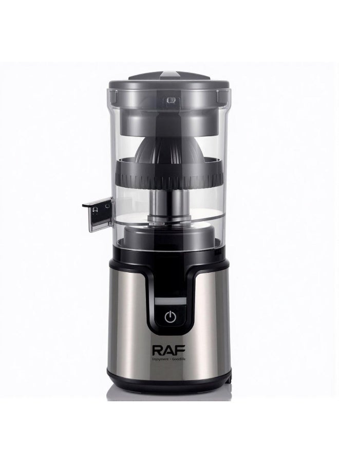 آر إيه أف عصارة الحمضيات الكهربائية من راف، سعة 350 مل - عصارة برتقال وليمون أوتوماتيكية من الفولاذ المقاوم للصدأ مع خاصية التحكم في اللب، تصميم سهل التنظيف - Image 2