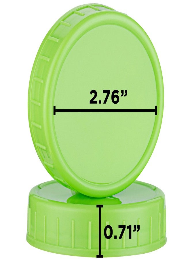 KapStrom Plastic Canning Lids for Mason Jars (16 Pcs Regular-Mouth), Reusable Storage Caps w/Food-Grade Silicone Seal Rings, Colored Leak-proof Jar Lids by KapStrom - Image 3