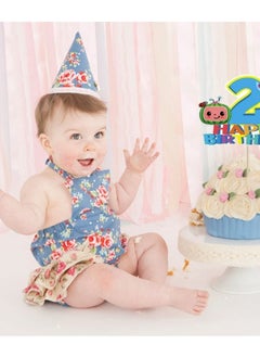 Y&D Cartoon Birthday Cake Topper, Party Supplies for Baby Topper Shower Theme Decoration (2 year old)  - Image 5