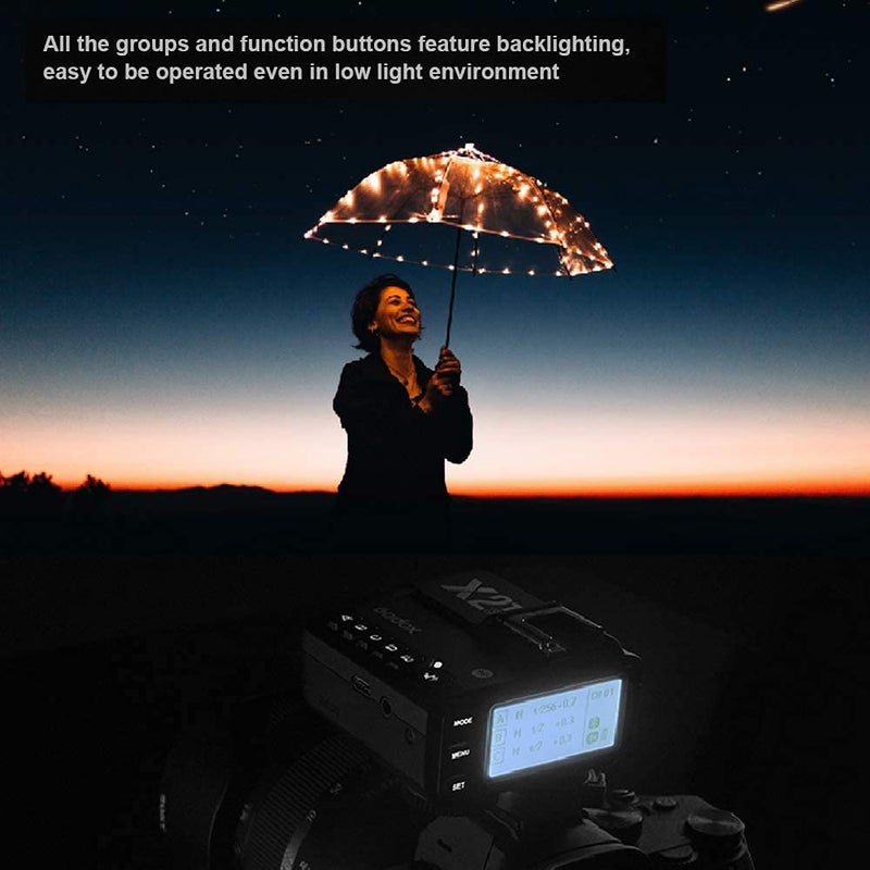 Godox X2T-S Wireless Flash Trigger Compatible with Sony Camera Bluetooth Connection APP Control 1/8000s HSS Transmitter for Godox V1S TT685S TT350S V860II-S TT600 AD200 (X2T S Compatible with Sony) - Image 5