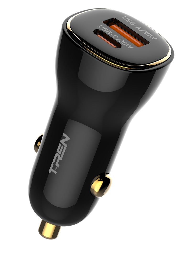 60W Fast Car Charger with Dual USB and USB-C Ports – The perfect partner for super-fast charging for all your devices, including iPhone 16 Pro Max, Samsung S24, and Huawei Mate 60. Designed to deliver excellent performance and reliability on the go, ensuring a convenient, fast, and safe charging experience on every trip - Image 4