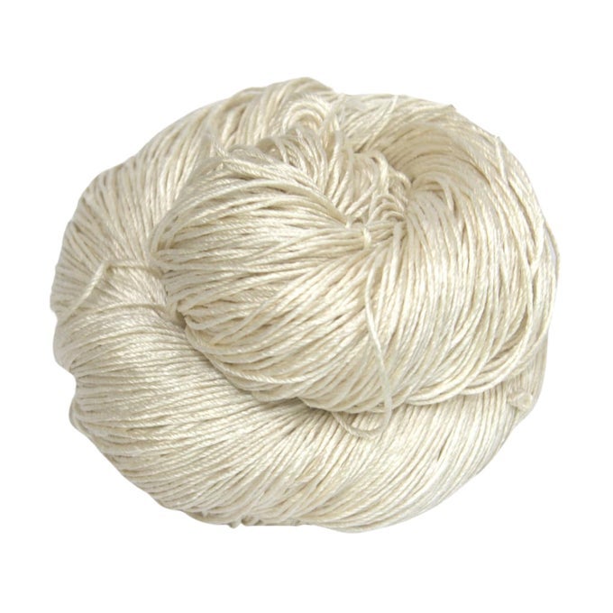 3 PLY 100 MULBERRY SILK LACE WEIGHT YARN PERFECT FOR KNITTING CROCHETING AND WEAVING PREMIUM QUALITY SILK YARN FOR LUXURIOUS CREATING PROJECTS50 GRAMS 260 YARDS SACRED WHITE