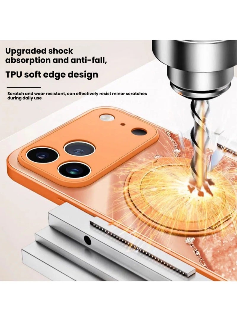general iPhone 17 Pro Max Full-Coverage Magnetic Stand Case with Dual-Snap Lanyard Drop-Resistant MagSafe Compatible - Image 3