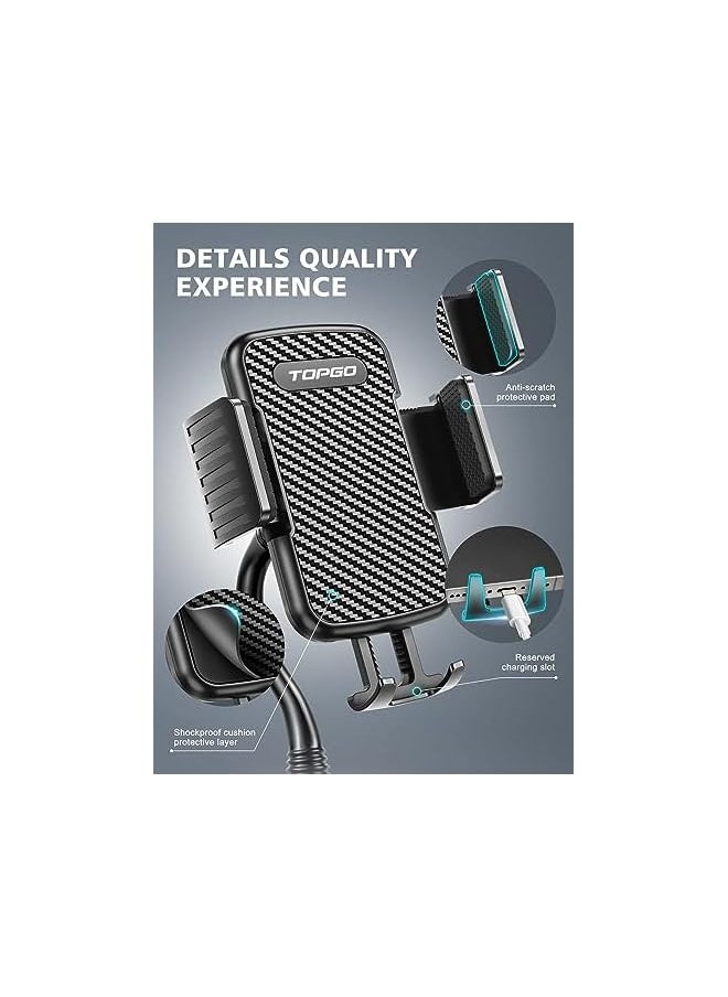 TOPGO - [Upgraded] Cup Holder Phone Mount Universal Adjustable Gooseneck Cup Holder Cradle Car Mount for Cell Phone iPhone Xs/XS Max/X/8/7 Plus/Galaxy - Image 1
