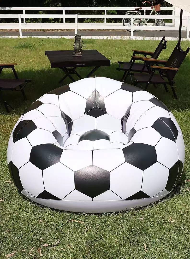 TNGames Official World Cup Edition Inflatable Soccer Sofa (105x70cm) | 3D Textured Design | Creative Home Decor/Fan Gift | Rapid Inflation | Thickened, Durable & Tear-Resistant - Image 3