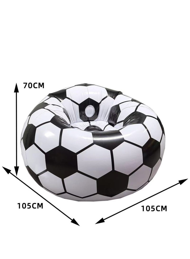 TNGames Official World Cup Edition Inflatable Soccer Sofa (105x70cm) | 3D Textured Design | Creative Home Decor/Fan Gift | Rapid Inflation | Thickened, Durable & Tear-Resistant - Image 5