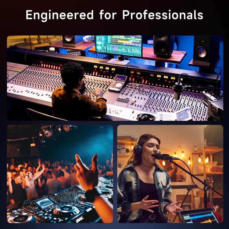 Cable Matters Balanced XLR Splitter Cable - 1.5ft / 0.5m, Male to 2 Female XLR Y Cable, Microphone Splitter 1 Male to 2 Female - Image 4