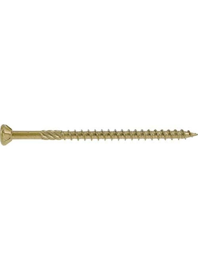 Power Pro 48600 Wood Screws 9 X 3" Premium Outdoor Deck Screws Rust Resistant Epoxy Coated Bronze 1Lb Box 83 Pcs  - Image 4