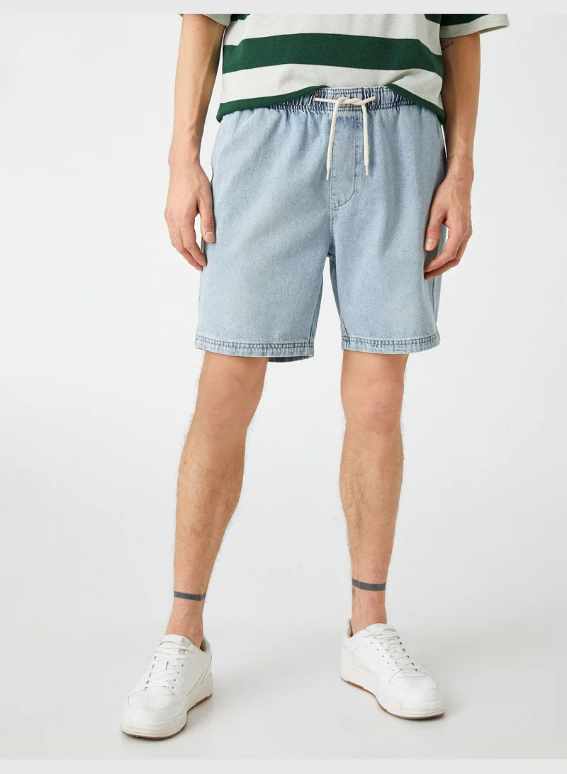 KOTON Oversized Denim Shorts