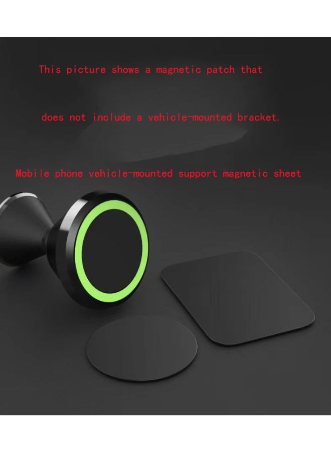 2 قطعة رقاقة مغناطيسية حامل الهاتف السيارة الملحقات ، ورقة مغناطيسية كهربائية جولة سوداء 45mm - Image 3