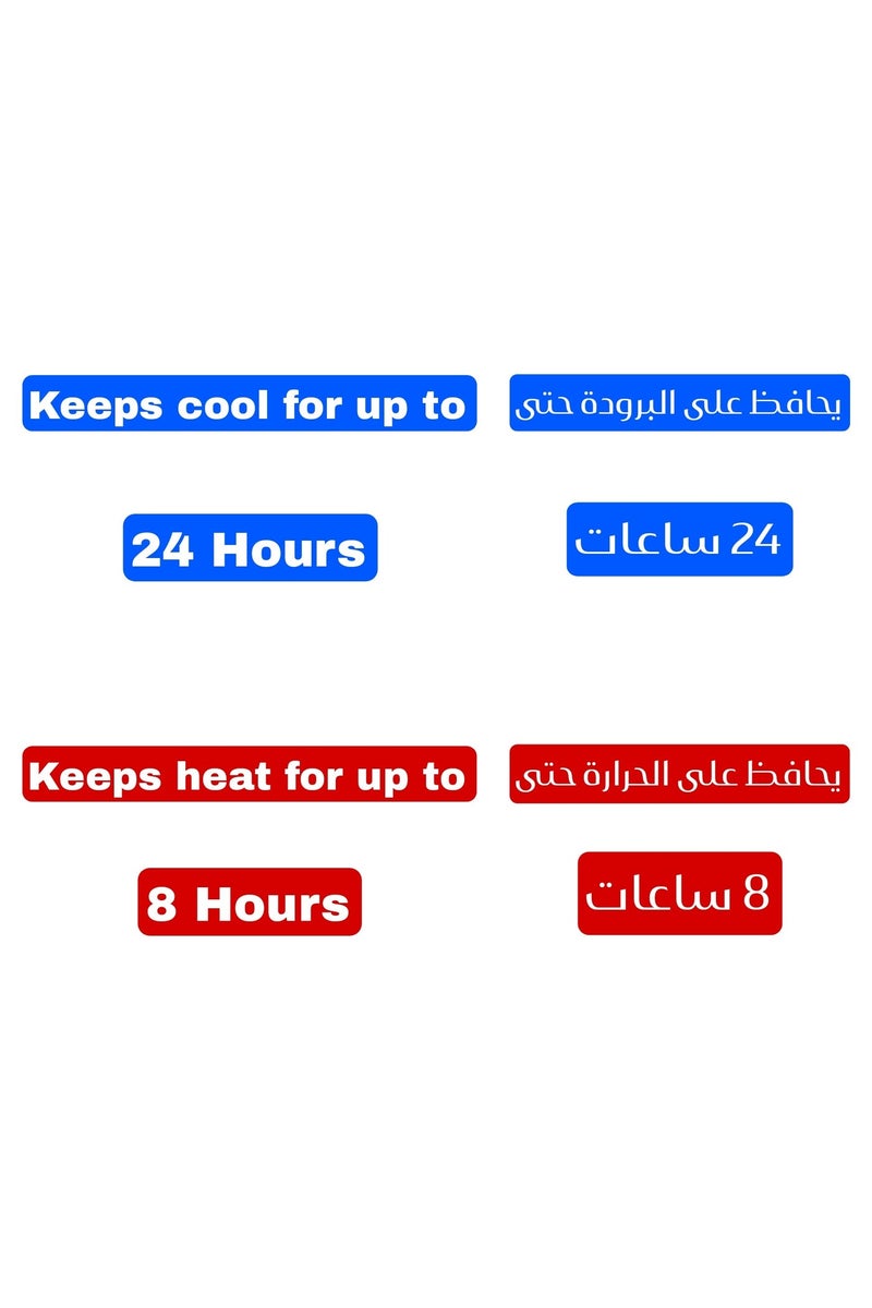 أو جي إس كوب حراري بغطاء خشبي وتصميم بامبو أنيق ستانلس داخلي يحافظ على  البرودة 24 ساعة والحرارة 8 ساعات - Image 4