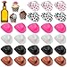 Yuronam 30 Pcs Plastic Mini Western Cowboy Cowgirl Hats Miniature Hats for CraftsPartyDollhouse Decoration Multi Color - Image 3