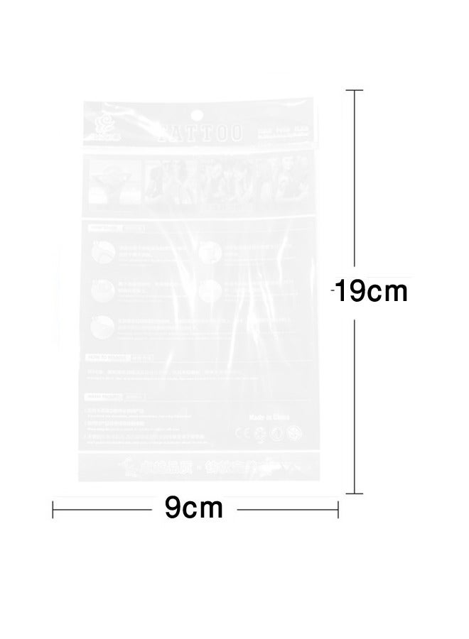 5 Pieces Fashionable waterproof temporary tattoo sticker wolf cat feather design - Image 2