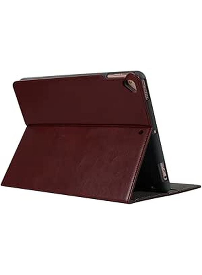 10.2 Inch Tablet Case with Auto Wake Sleep Function Protective Cover Wine Red for Travel - Image 1
