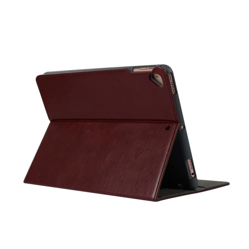 10.2 Inch Tablet Case with Auto Wake Sleep Function Protective Cover Wine Red for Travel - Image 2