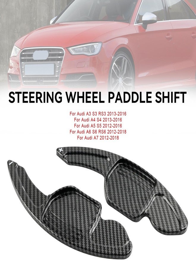 Topteng Steering Wheel Shift Paddle Shifter Extension Cover for Audi A3 S3 RS3 2013-2016, A4 S4 2013-2016, A5 S5 2012-2016, A6 S6 RS6 2012-2018, A7 2012-2018 - Image 2