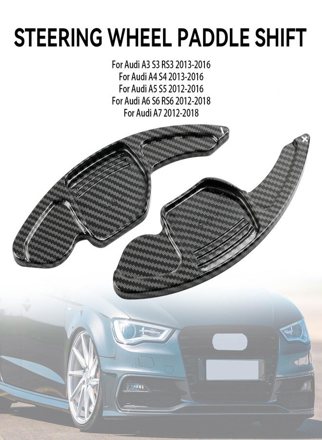 Topteng Steering Wheel Shift Paddle Shifter Extension Cover for Audi A3 S3 RS3 2013-2016, A4 S4 2013-2016, A5 S5 2012-2016, A6 S6 RS6 2012-2018, A7 2012-2018 - Image 5