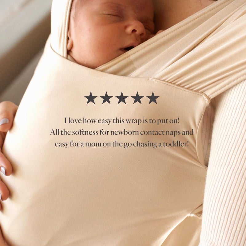 WildBird - Aerial Buckle Wrap - 0-6 Months - Standard (XS-XL) Sparrow - Newborn Baby Carrier - Front Carry - Soft Fabric, Straps, Head Support, Padded Waist Belt - Baby Essentials - New Mom Gifts - Image 4