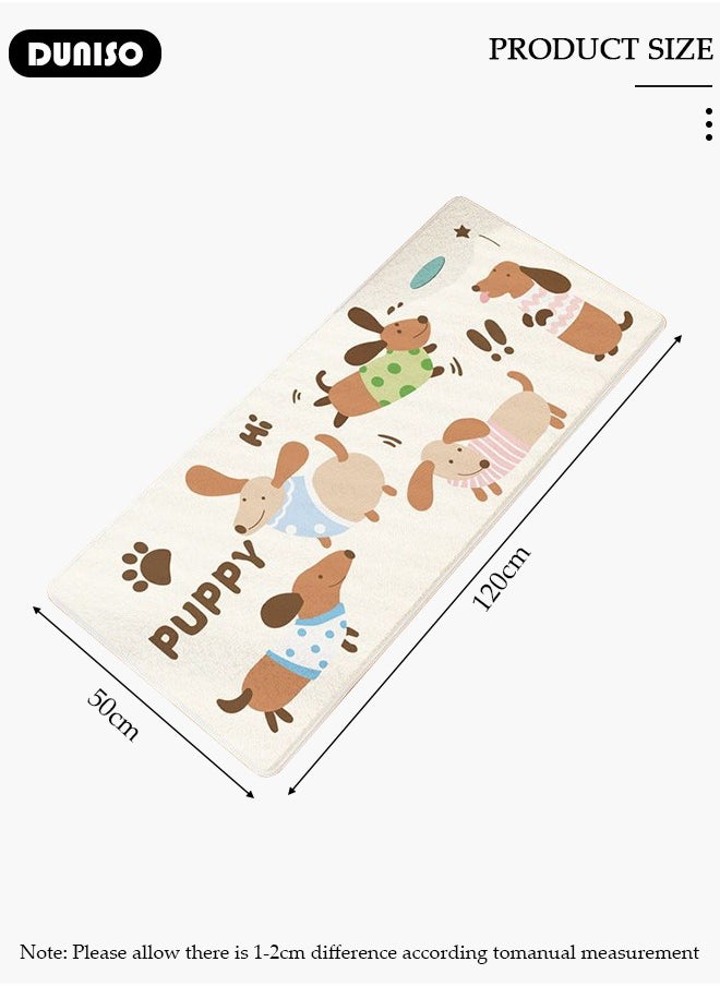 DUNISO Cartoon Rectangle Kids Rug, Animals Non Slip Super Soft Plush Area Rug for Kids Room Playroom Nursery Bedroom,Soft Washable Crawling Play Mat for Kitchen Home Decor  - Image 4