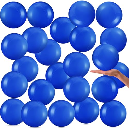 Yinder 24 Pieces Inflatable Beach Ball 6 Inches Pool Floating Ball Under the Sea Party Decorations Bubble Ocean Summer Pool Toys Party SuppliesModernDark Blue - Image 1
