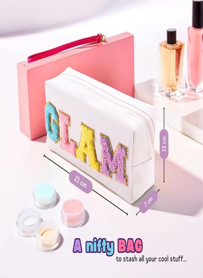 Tinker Squad حقيبة مكياج لطيفة من Tinker Squad للبنات | حقيبة سفر للأطفال | حقيبة مستحضرات تجميل أساسية للسفر للنساء | حقائب أنيقة لتنظيم المكياج للبنات | حقيبة مكياج للبنات - Image 4