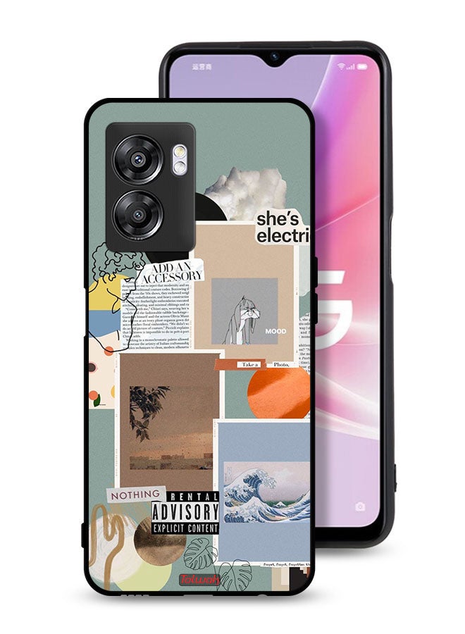 Tolwak Oppo A57 5G Protective Case Cover She Is Electric - Image 1