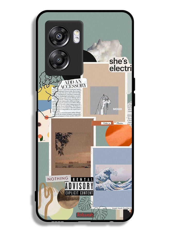 Tolwak Oppo A57 5G Protective Case Cover She Is Electric - Image 2