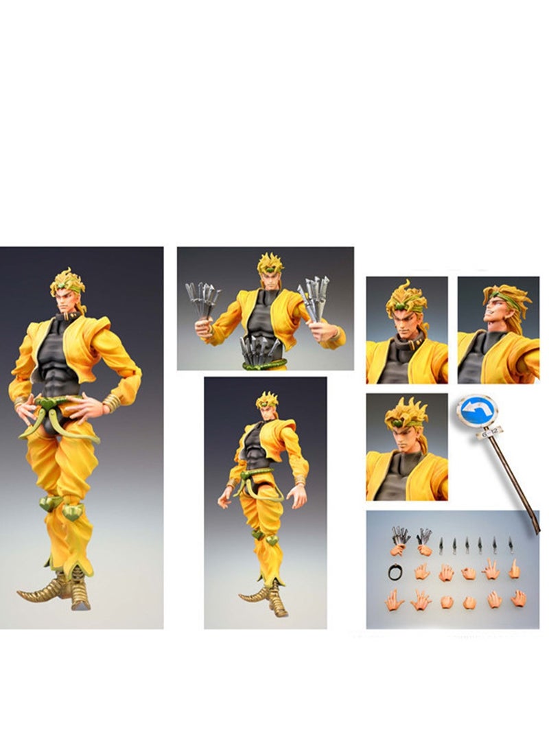 Furtey - JoJo 's Bizarre Adventure Dio Brando Action Figure Statue ,  Dio Figures , Anime JoJo's Bizarre Adventure Statue Model , Anime Figure Toy Collection Set , Suitable for Car and Table Decoration 17cm - Image 1