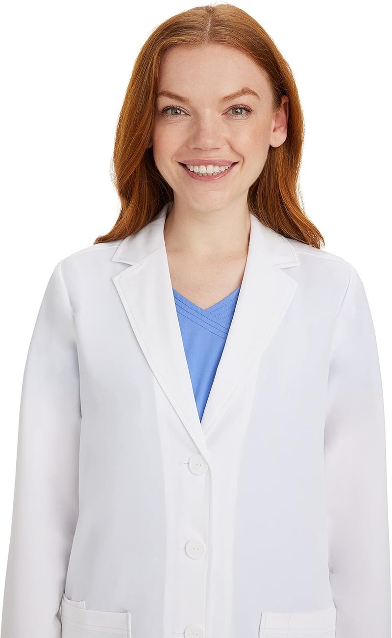 Healing Hands Lab Coat Women 3 Pocket Full Sleeve Mid-Length 5053 Faith The White Coat Minimalist Collection - Image 2