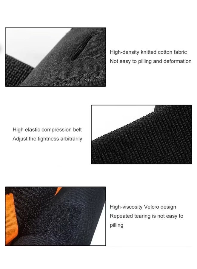 عبوتان من دعامات المعصم القابلة للتعديل، أربطة معصم للياقة البدنية ورفع الأثقال، التهاب الأوتار، التهاب مفصل النفق الرسغي، أربطة معصم مرنة للغاية لتخفيف آلام المعصم (أسود) - Image 4