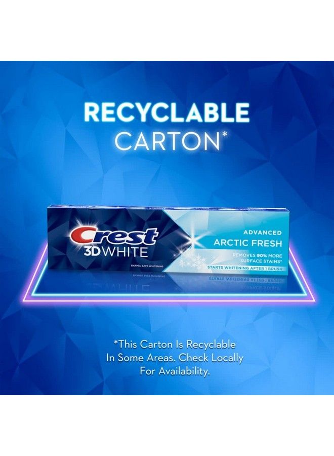 Crest 3D White Arctic Fresh Teeth Whitening Toothpaste 3.8 Oz Pack Of 3 - Image 5