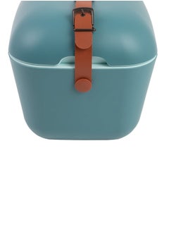 Polarbox Polarbox® 20 L Ice Box - Portable - Rigid Thermal Insulated Cooler Box - For Outdoor Beach Picnic, Party Drinks & Food Use - Storage Box - Classic - Blue/Marine Cooler - Brown Leather Strap  - Image 5