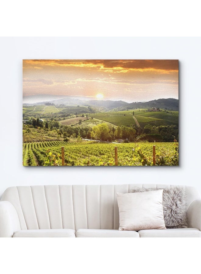 wall26 - Vineyard Landscape in Tuscany Italy - Canvas Art Wall Art - 24" x 36" - Image 2