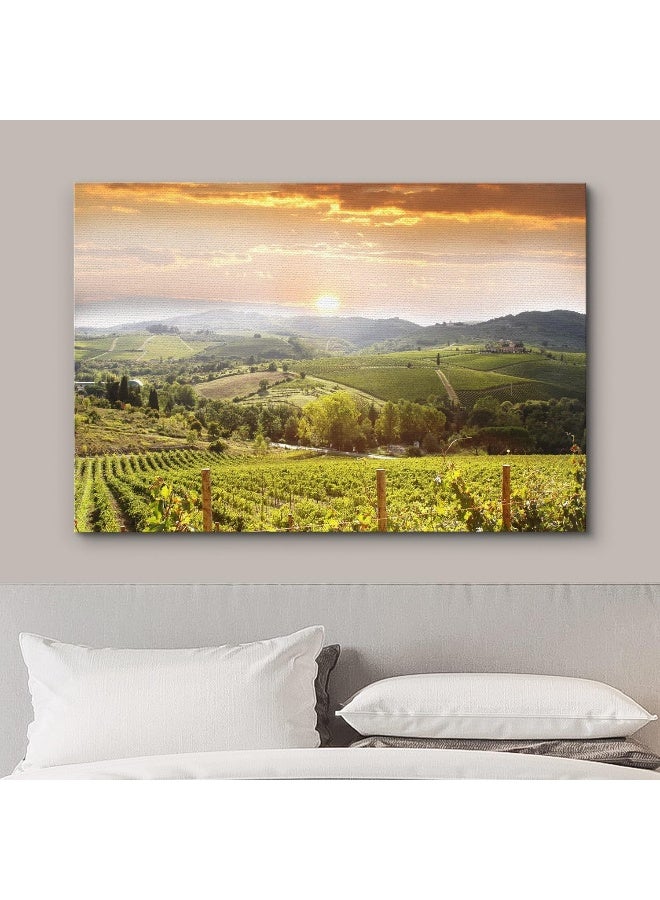 wall26 - Vineyard Landscape in Tuscany Italy - Canvas Art Wall Art - 24" x 36" - Image 3
