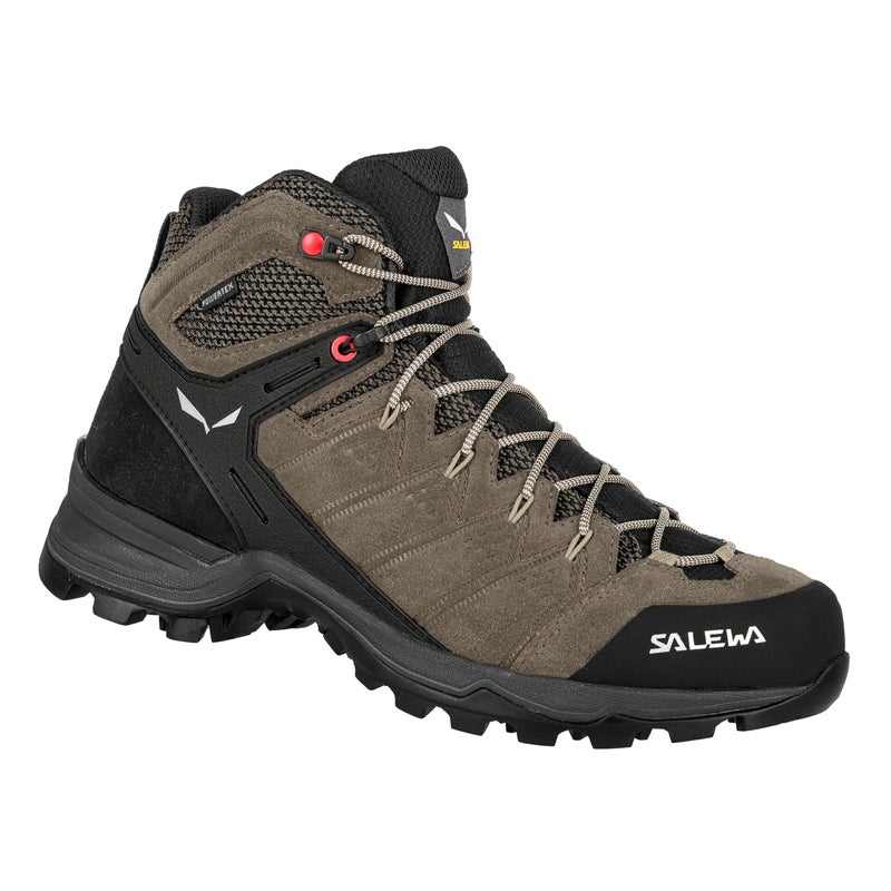 Salewa Womens Alp Mate Mid Waterproof Trekking Hiking Boot BrindleOatmeal 85
