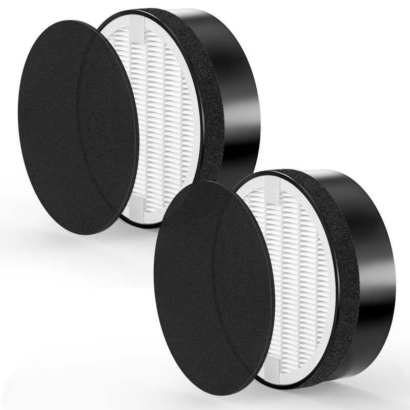 isinlive LVH132 Replacement Filter Compatible with LEVOIT LVH132 Air Purifier Pre Filters H13 True HEPA Filter Activated Carbon Filter Part  LVH132RF 2 Pack
