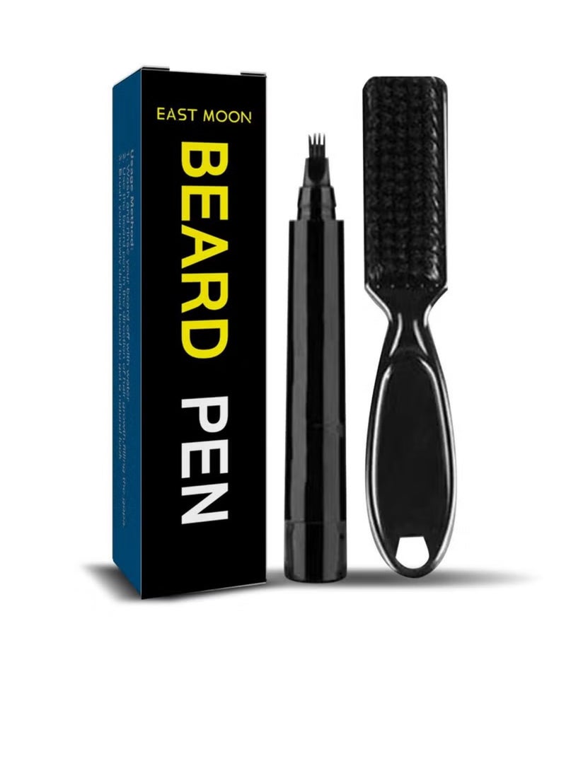 إيست مون قلم حشو اللحية المقاوم للماء وفرشاة اللحية - Image 2