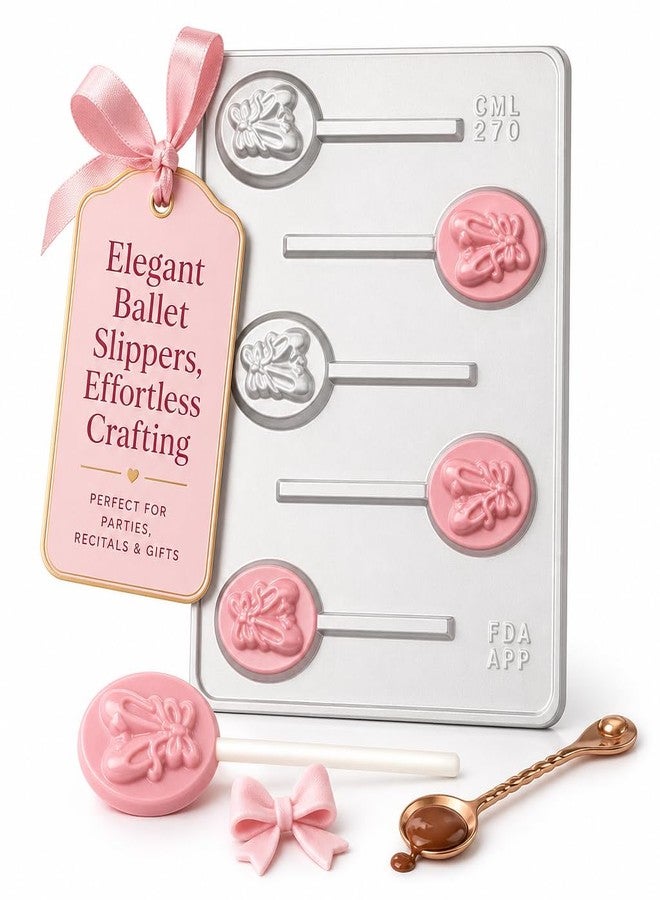 Lollipops Ballet Slippers Ballerina Lollipop Chocolate Candy Mold 270 - Image 4