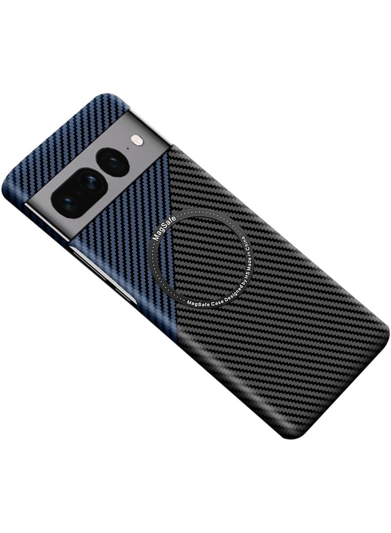 general 2023 New Luxury Carbon Fiber Texture Pattern Magnetic Ultra Slim Case For Pixel 7 Pro Matte Mag-Safe Ring Armor Cover