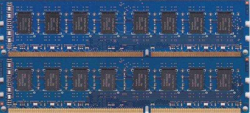 SK Hynix 2x4GB (8GB إجمالي) ذاكرة سطح المكتب HYNIX HMT451U6AFR8C-PB 4GB PC3-12800U - Image 2