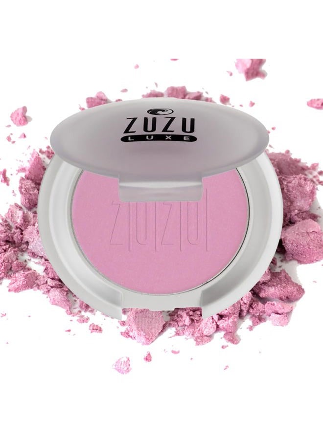 ZUZU LUXE Mineral Blush (Nymph - Vivid Pastel Pink/Cool Shimmer), Natural, Paraben Free, Vegan, Gluten-free, Cruelty-free, Non GMO, 0.1 oz - Image 1